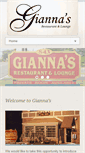 Mobile Screenshot of giannas.biz